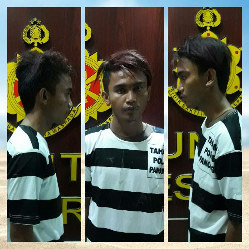 Pelaku curanmor ditahan Polsek Panongan.