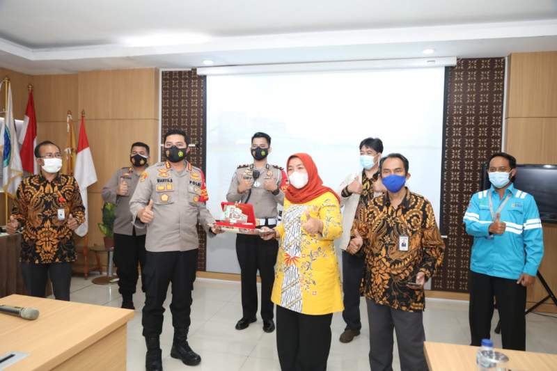 Cek  Prokes Covid 19, Kapolresta Tangerang Kunjungi PLTU  Lontar