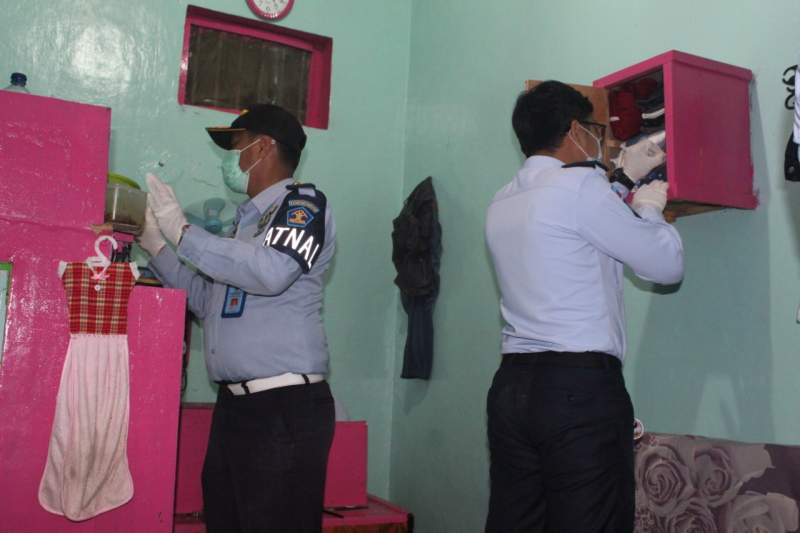 Lapas Serang Kembali Sidak Rutin Kamar Hunian