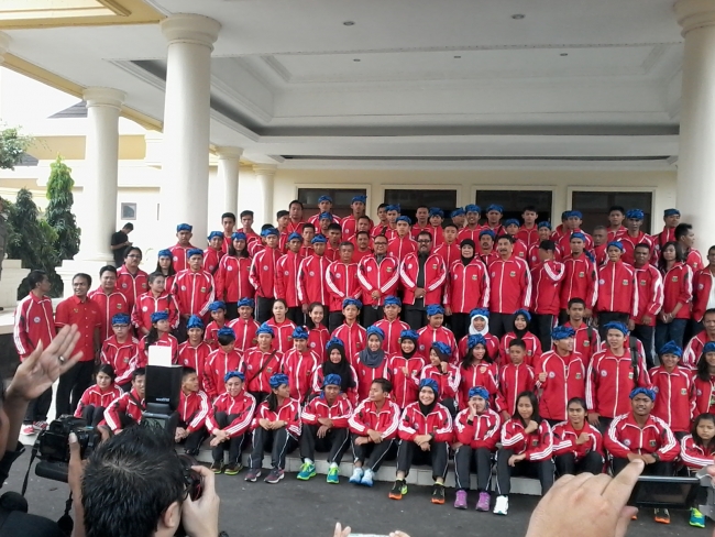 Gubernur Banten berharap kontingen Banten Tampil gemilang pada ajang POPNAS XIII di Bandung