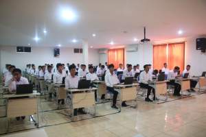 Pimti Pratama Kemenkumham Banten dan Kepala Biro Pengelolaan BMN Pantau Pelaksanaan SKD Hari Kedua