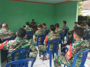 Danramil 05/Brj Gelar Pembinaan Mental dan Evaluasi Program