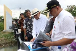 Dampingi WH, Zaki Tinjau Lahan asrama Haji di Sepatan Timur