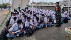 Koramil 01/Teluknaga Gelar Kegiatan Materi Bela Negara