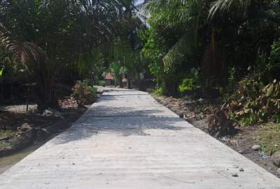 Dambaan Wujudkan Impian Warga Desa Gudang Garam Serdang Bedagai Bangun Jalan Rigid Beton