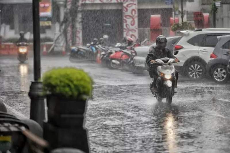 Ilustrasi cuaca hujan.