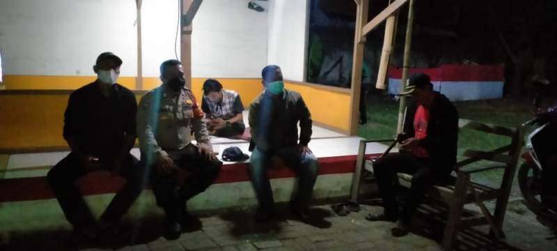 Wujudkan Keamanan, Ketertiban Masyarakat, Bhabinkamtibmas Polsek Mauk Sambangi Pos Kampling