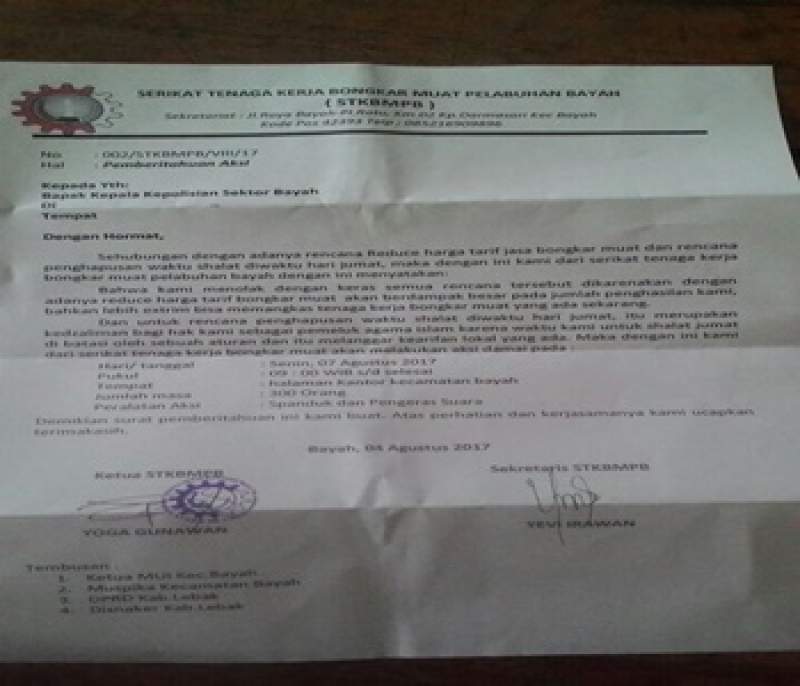 Beredar Isu Larangan Shalat Jum'at, STKBMPB Ancam Demo