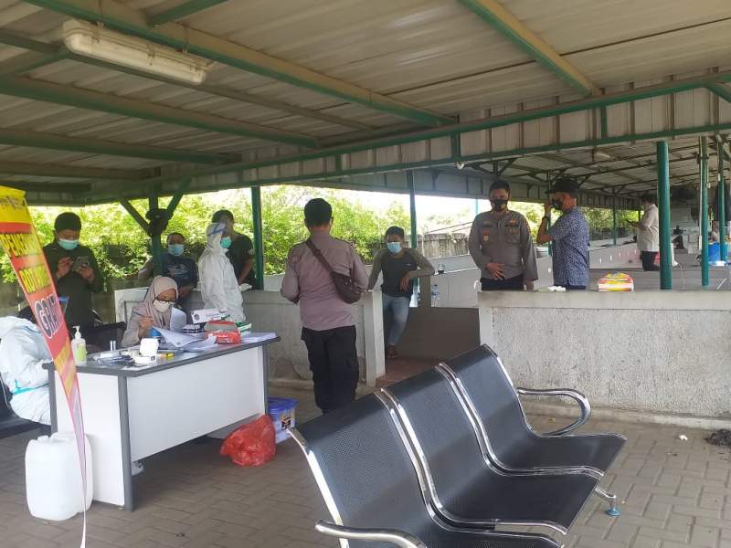 Disiplinkan Protokol Kesehatan, Polisi Gelar Operasi Yustisi di Pelabuhan BBJ Bojonegara