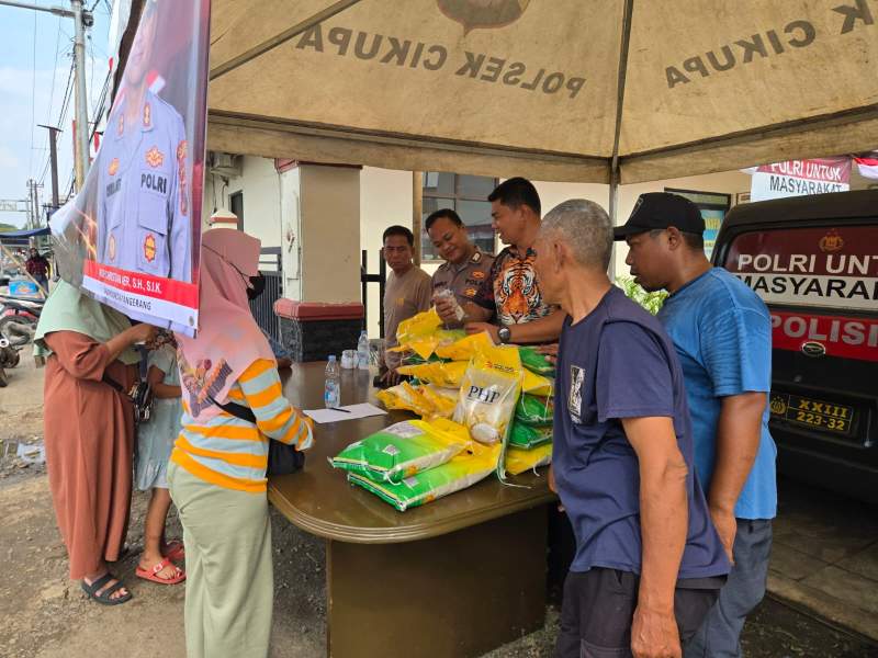 Polsek Cikupa Gelar Pangan Murah