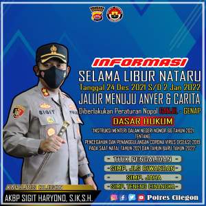 Jalur Wisata Anyer Cinangka Terapkan Ganjil Genap Selama Nataru