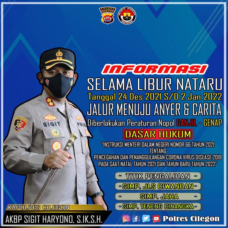 Jalur Wisata Anyer Cinangka Terapkan Ganjil Genap Selama Nataru