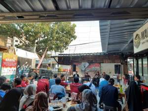 Suasana kegiatan dialog Kemerdekaan dalam rangka HUT RI ke 75.