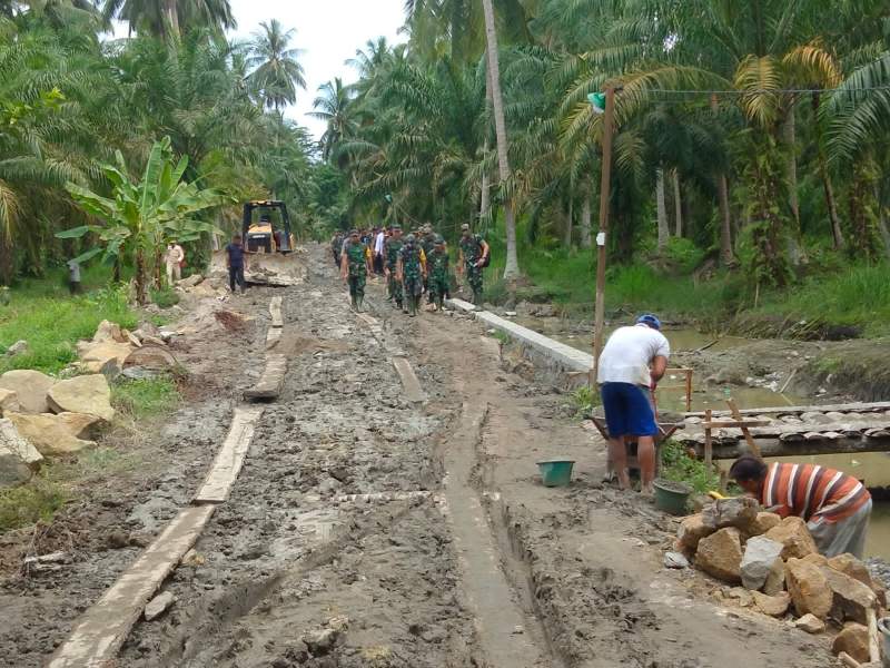 Irjenad Letjend TNI Richard Tampubolon Lakukan Monitoring dan Pengawasan TMMD di Asahan