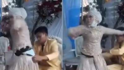 Viral Pengantin Wanita Tiba-tiba Kerasukan di Pelaminan