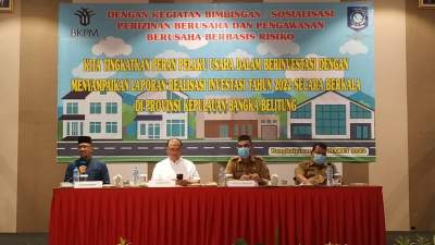 Gubernur Buka Sosialisasi Perizinan Berusaha dan Pengawasan Berusaha Berbasis Resiko