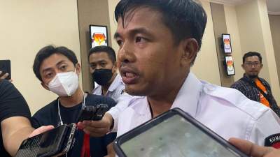 Ketua Divisi Teknis KPU RI, Idham Holik, di Gedung KPU RI, Jakarta.