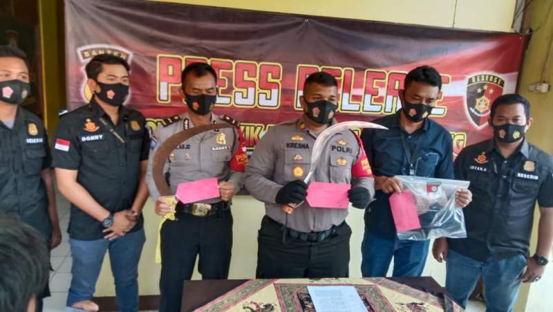 Pelaku Penyerangan Pemuda di Sukadiri Berhasil Diamankan Polsek Mauk