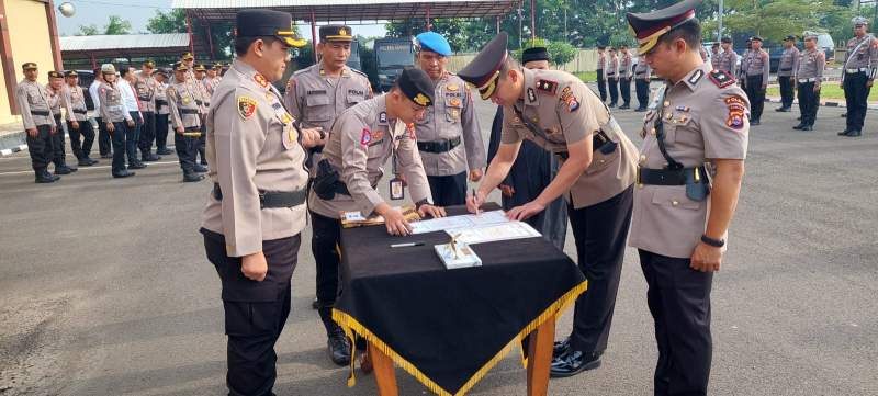 Kapolres Serang Pimpian Sertijab Wakapolres Serang, Pejabat Utama Polres Serang dan Kapolsek