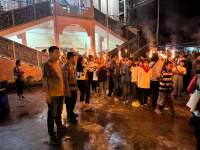 Peringati hari paskah, Polres Tanjung Balai Lakukan Pengamanan Giat Pawai Obor