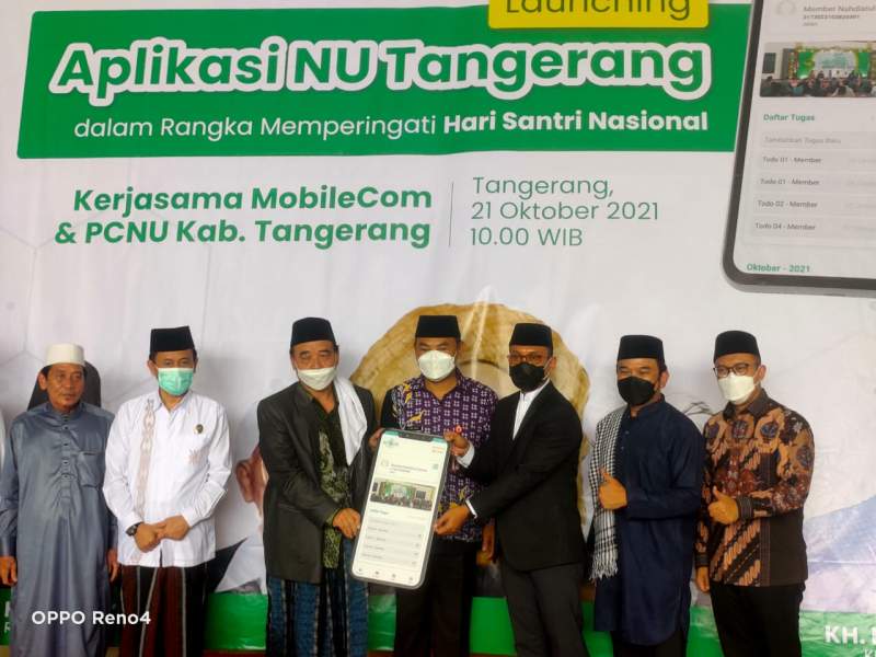 Ajudan R1 2 Launcing Aplikasi NU Kab Tangerang Bersama MobileCom