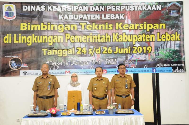 Guna Tingkatkan Kompetensi, Pemkab Lebak Gelar Bimtek Kearsipan 2019