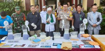 Polda Banten Musnahkan Shabu Senilai 3 Milyar
