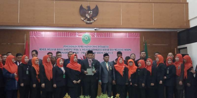 Pengadilan Negeri Serang Kelas 1A Komitmen Ciptakan Birokrasi Bebas Korupsi