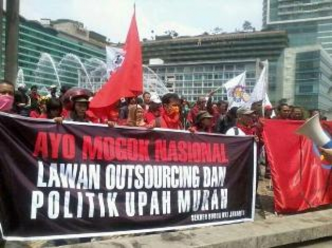 Demo Buruh (illustrasi)