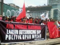 Demo Buruh (illustrasi)