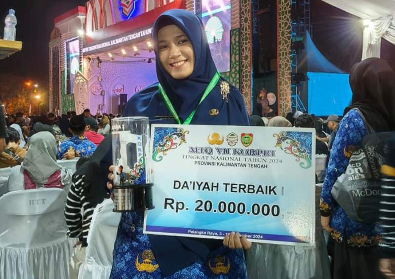 Adillah Putri Asal Tebing Tinggi Raih Juara Terbaik MTQ VII Korpri Tingkat Nasional 2024