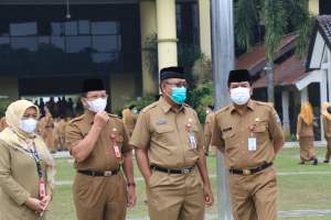 Sekda Sidak Keikutsertaan Peserta Apel Senin Pagi