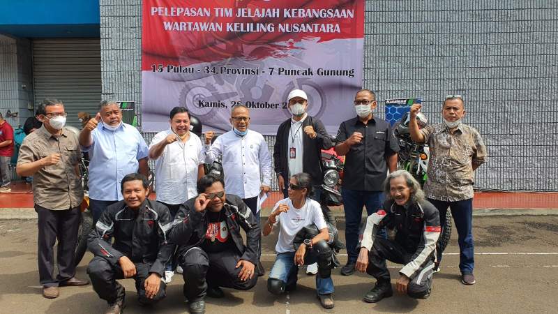 Ketum PWI Lepas Tim Jelajah Kebangsaan Wartawan-PWI