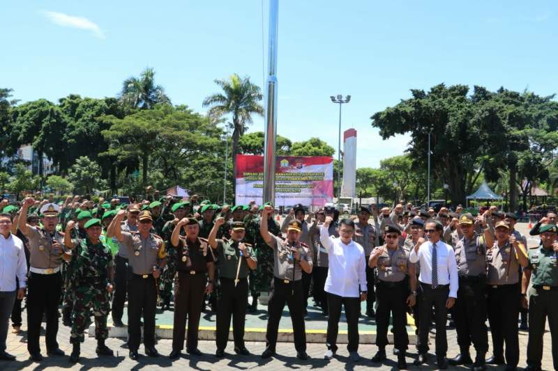 Polres Serang Kota Simulasi Pengamanan Pilkada&nbsp;