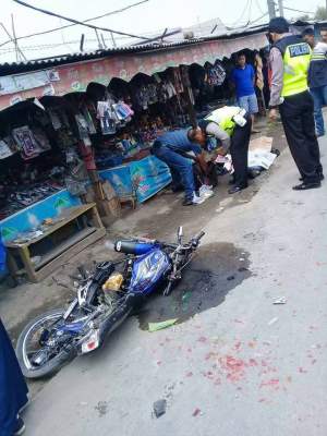 Pengendara Sepeda Motor Tewas Terlindas Truk Kontainer