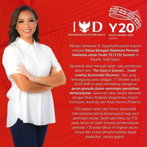 Bersama Sekjen PBB, Rahayu Saraswati Didaulat Menjadi Pembicara KTT Youth 20 di Riyadh Arab Saudi