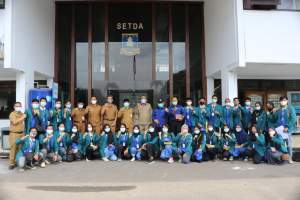 KKN Mahasiswa Unila, Sekda Kabupaten Serang Minta Mahasiswa Terapkan Prokes Covid 19