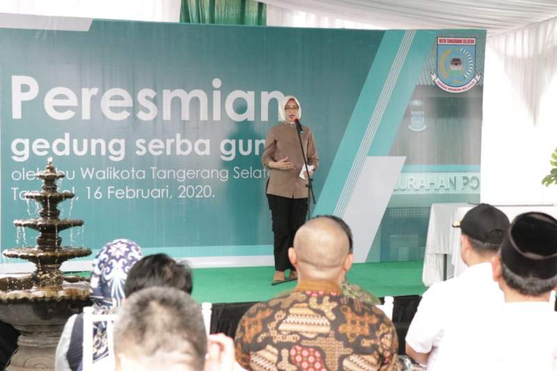 Walikota Tangsel Resmikan Gedung Serba Guna RW 07 Arinda
