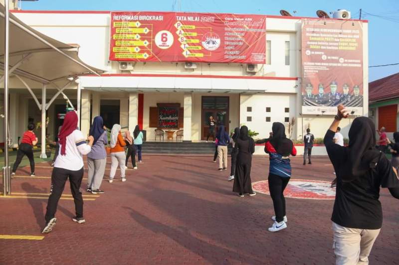 Budayakan pola Hidup Sehat, Kumham Banten Gelar Senam Bersama