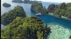  Panorama alam yang ada di Raja Ampat. (net)
