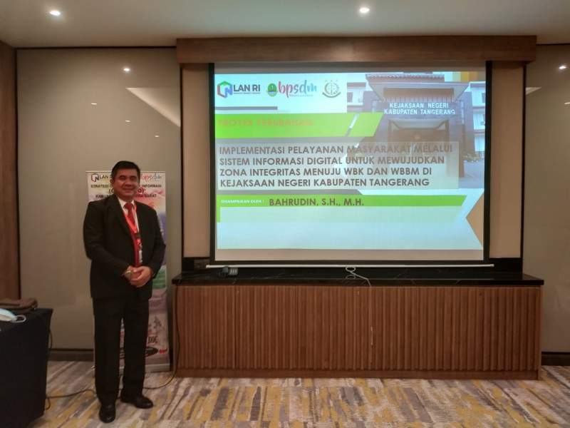 Kajari Kab Tangerang Paparkan Proyek Perubahan di Diklat Pim II