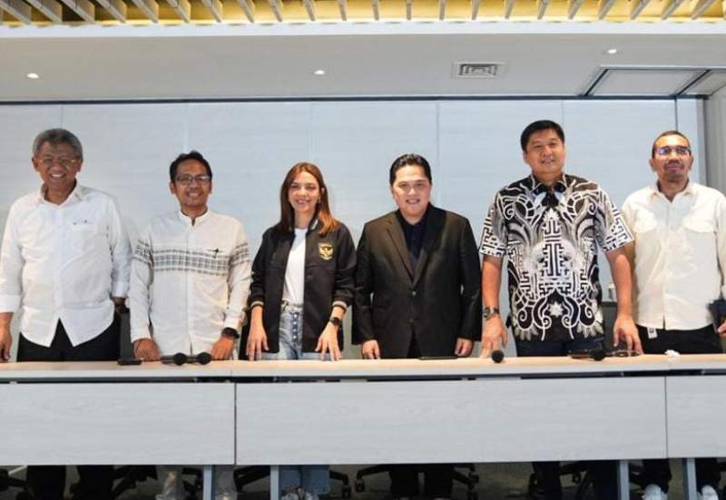 Anggota Satgas Mafia Bola, dalam perkenalan kepada awak media, Rabu (20/9/2023) sore, di Jakarta.