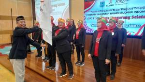 Prosesi pelantikan Mulyanah Anwar sebagai Ketua FOKBI Tangsel, siap kembangkan olahraga kreasi budaya yang ada di Tangsel.