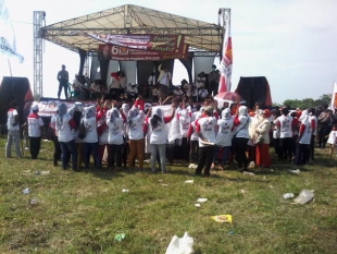 Kampanye Gerindra Sepi Gara-Gara Cuaca Panas