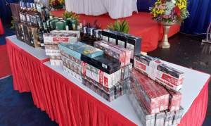 Bea Cukai Banten Musnahkan Rokok dan Minuman Ilegal yang Rugikan Negara Miliaran Rupiah