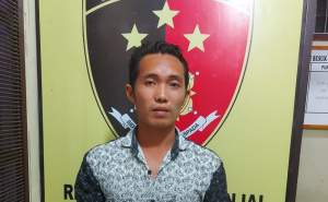 Pria kolor ijo viral di media sosial ditangkap polisi