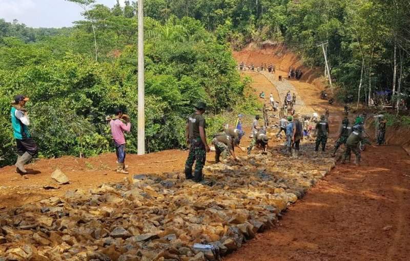 Hari Ketiga Pelaksanaan TMMD Di Lebak Hampir Rampung