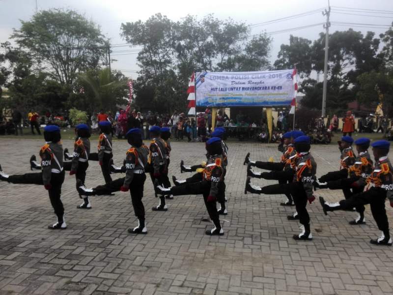 Satlantas Polres Lebak Gelar Kegiatan Lomba Baris-Berbaris