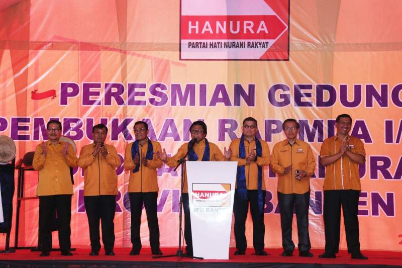 Gubernur dan Wakil Gubernur Banten Hadiri Peresmian Gedung DPD Hanura Banten