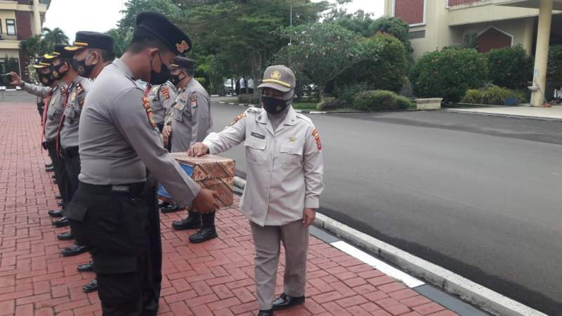 Peduli Terhadap Sesama, Ditpamobvit Polda Banten Sediakan Kotak Amal Sedekah